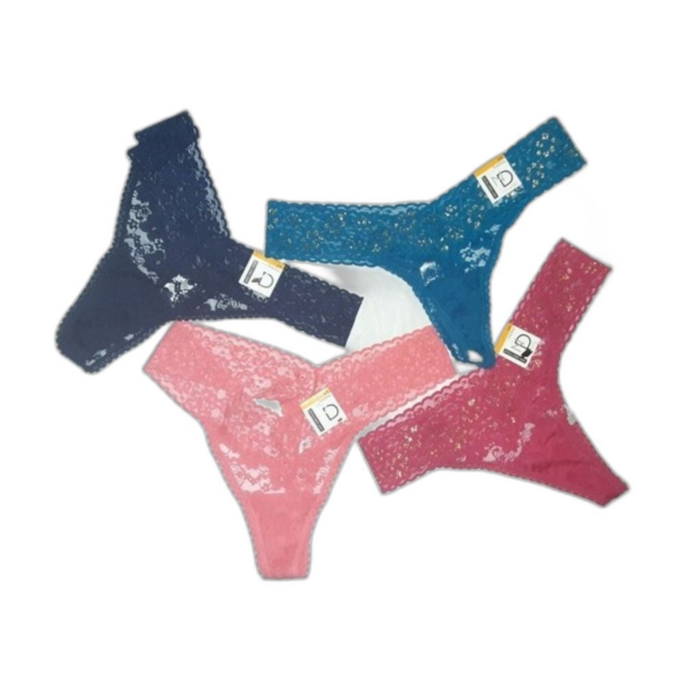 New Directions 4 pair Lace Thong bundle NWT